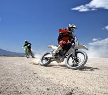 Sliding the bike in a figure 8